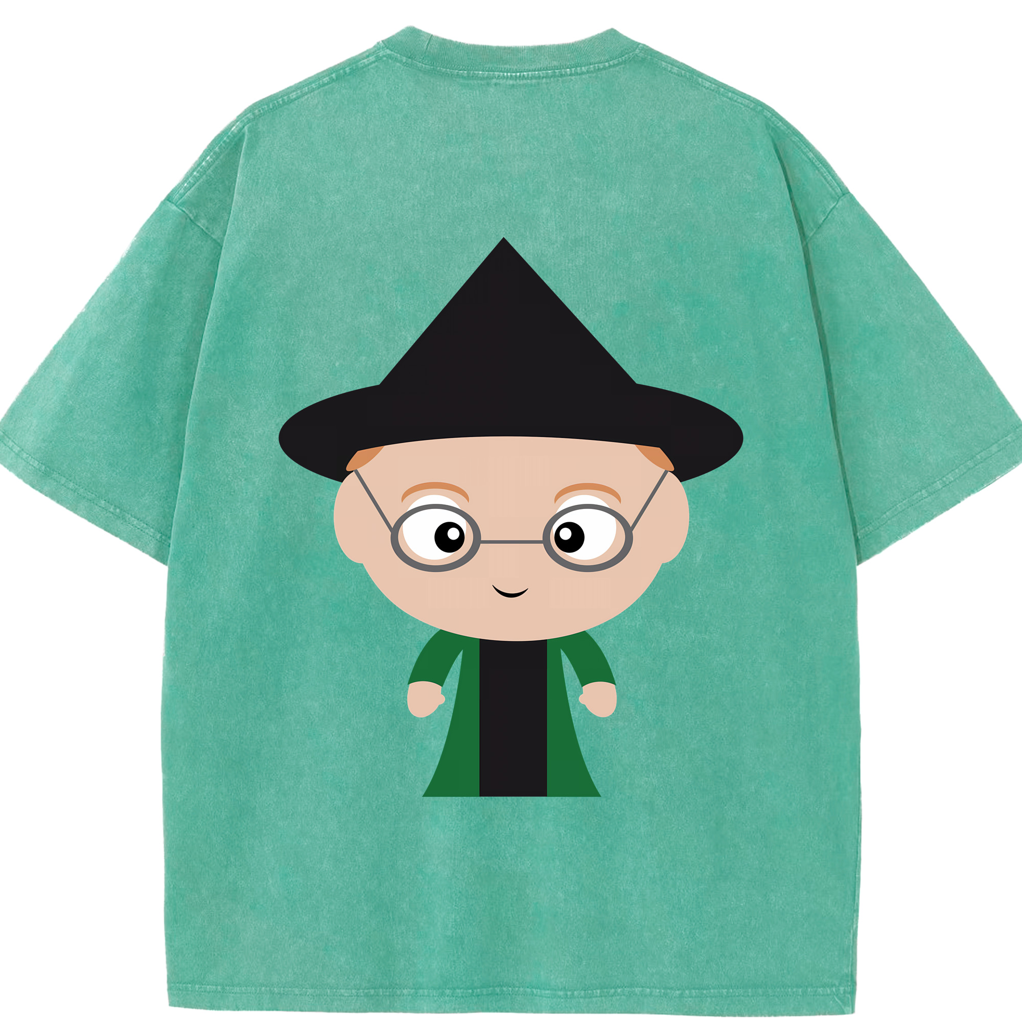 （画像用） Harry Potter ハリー・ポッターシリーズ 綿100% ヴィンテージ風 半袖Tシャツ（背面プリント）